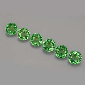 Exquisite!! 0.29cts RARE Genuine Chrome GREEN Tsavorite GARNET - 2.2mm - TANZANIA - R 2'859.00